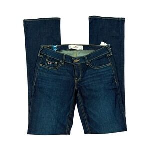 NWT Hollister Low Rise‎ Bootcut Jeans Womens 5R W27 L33 Dark Wash Y2K 2010s